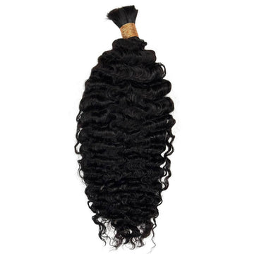 Burmese Curly Bulk Human Hair Extensions